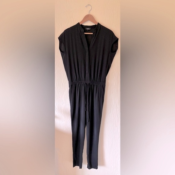 Babaton Aritzia Donnie Black Cap Sleeve Sleeveless Jumpsuit Boiler Utility Suit - Picture 11 of 17